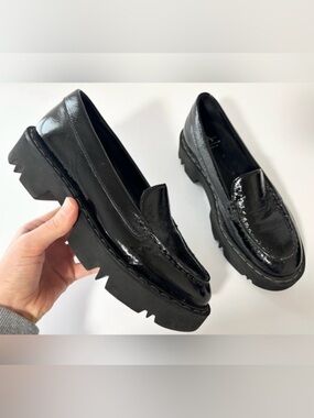 Aquatalia Haley‎ Pantent Leather Loafers